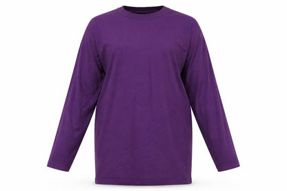 Front view of ASOS women’s purple cotton pyjama top, size UK 8