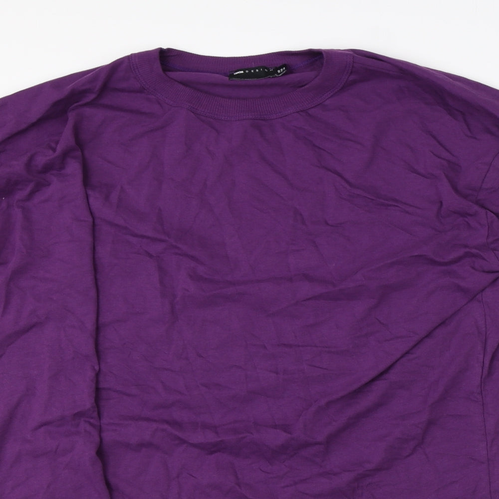 ASOS Womens Purple  Cotton  Pyjama Top Size 8