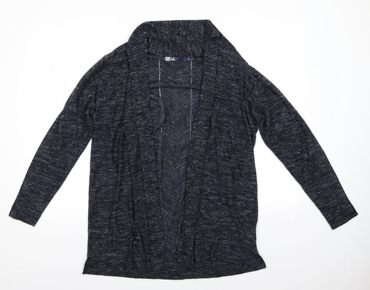 Womens UK Size M Isle Blue Cardigan Jumper
