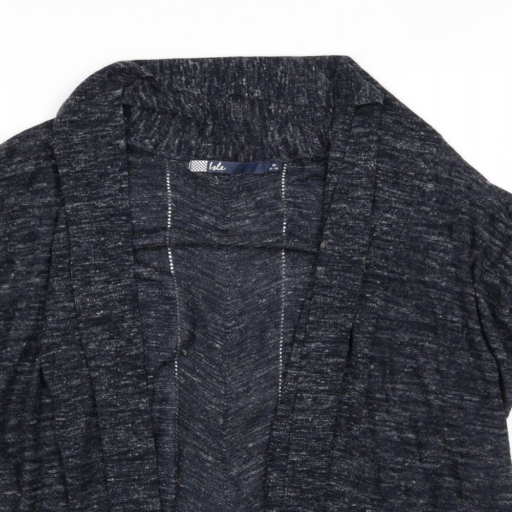 Womens UK Size M Isle Blue Cardigan Jumper