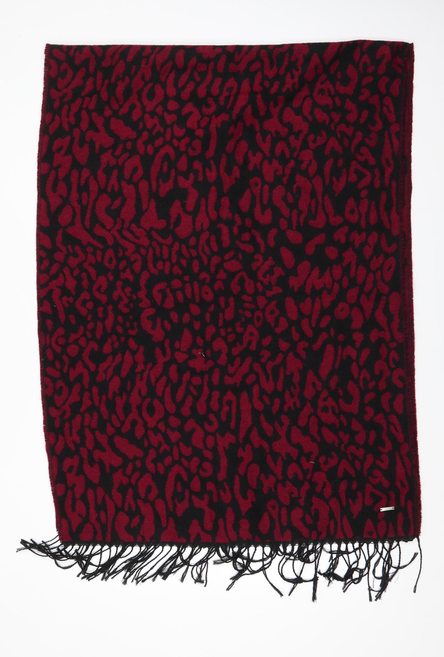 Primark Womens Red Animal Print Acrylic  Shawl/Wrap