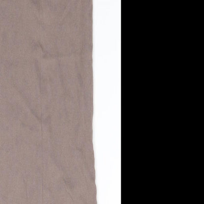 Heart &  Soul Womens Brown  Cotton T-Shirt Dress  Size 12  V-Neck  - Taupe colour