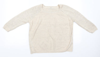 Womens UK Size S River Island Beige Pullover Jumper