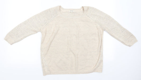 Womens UK Size S River Island Beige Pullover Jumper