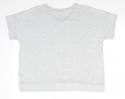 Marks and Spencer Womens Grey Solid Viscose  Pyjama Top Size 18   - Pale Grey Mix