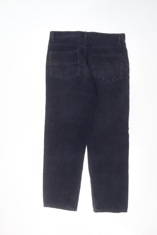 Matalan Mens Blue  Cotton Straight Jeans Size 32 in L27 in Regular