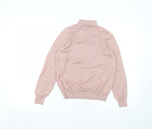 F&F Womens Pink  Viscose Basic T-Shirt Size 10 Round Neck