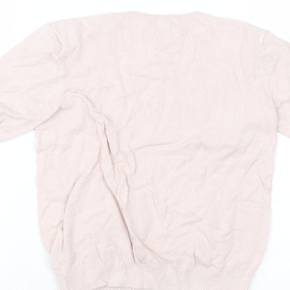 Womens UK Size XS H&M Pink Basic T-Shirt