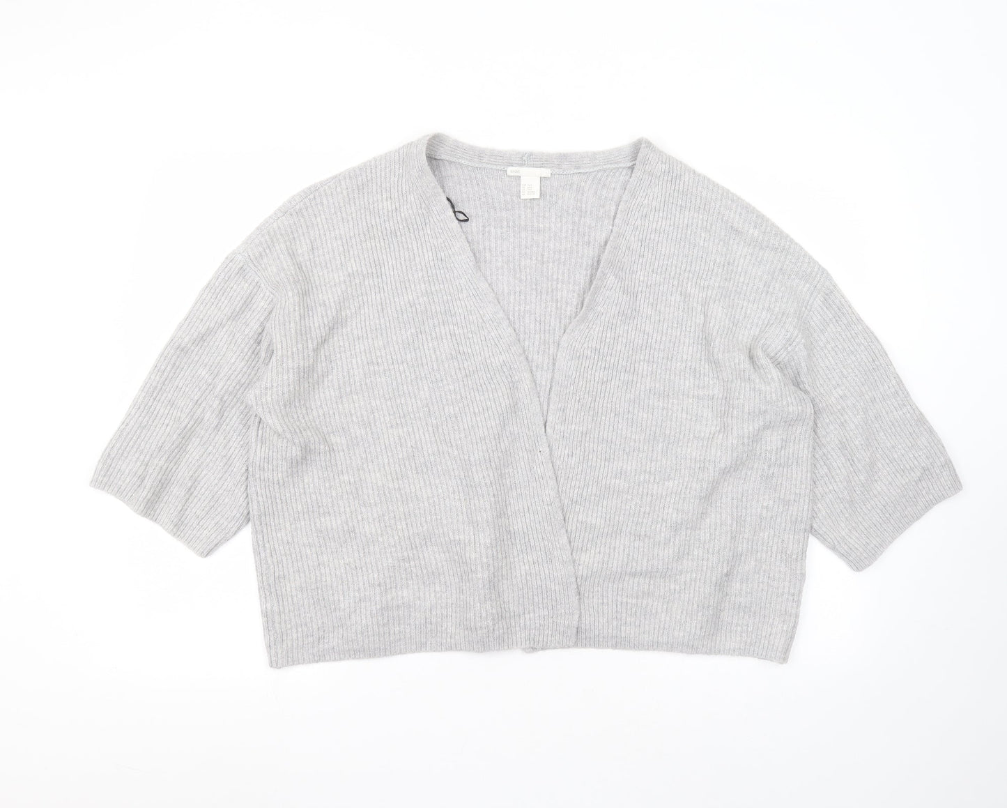 Womens UK Size XS H&M Grey Cardigan Jumper