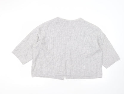 Womens UK Size XS H&M Grey Cardigan Jumper