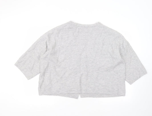 Womens UK Size XS H&M Grey Cardigan Jumper