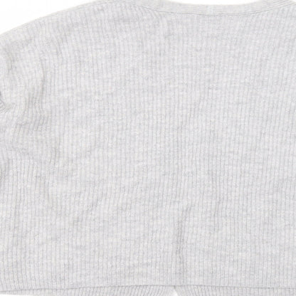Womens UK Size XS H&M Grey Cardigan Jumper