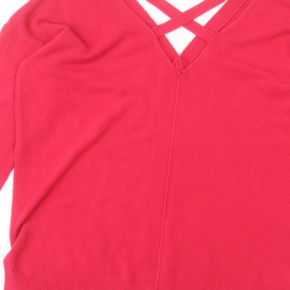 Womens UK Size L Matalan Pink Pullover Jumper