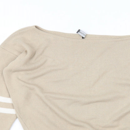 Womens UK Size S PRETTYLITTLETHING Brown Pullover Jumper