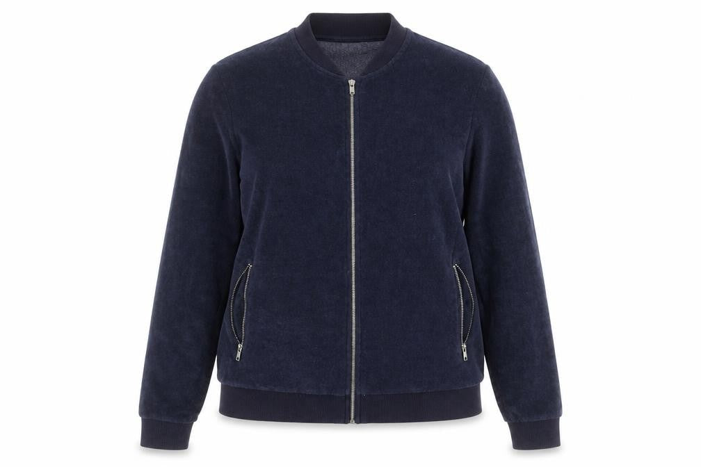 Womens UK Size M ASOS Blue Full Zip Jumper
