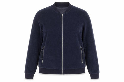 Womens UK Size M ASOS Blue Full Zip Jumper