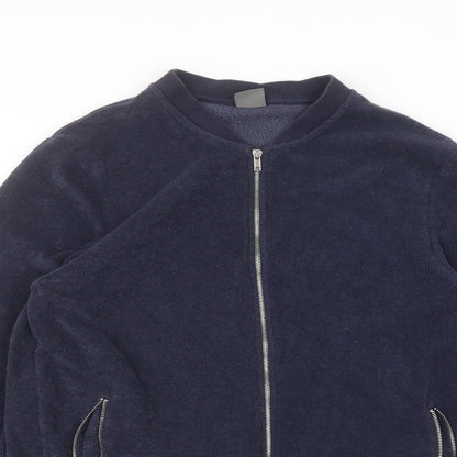 Womens UK Size M ASOS Blue Full Zip Jumper