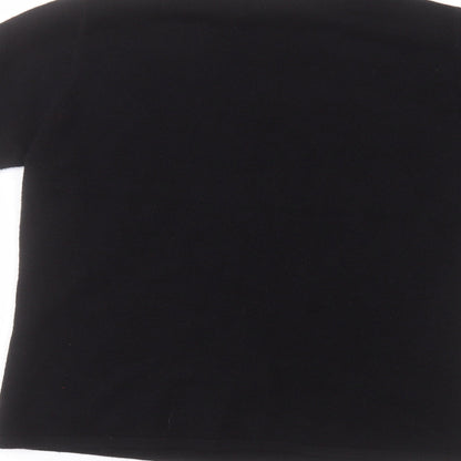 Womens UK Size 12 isabelle Black Basic T-Shirt