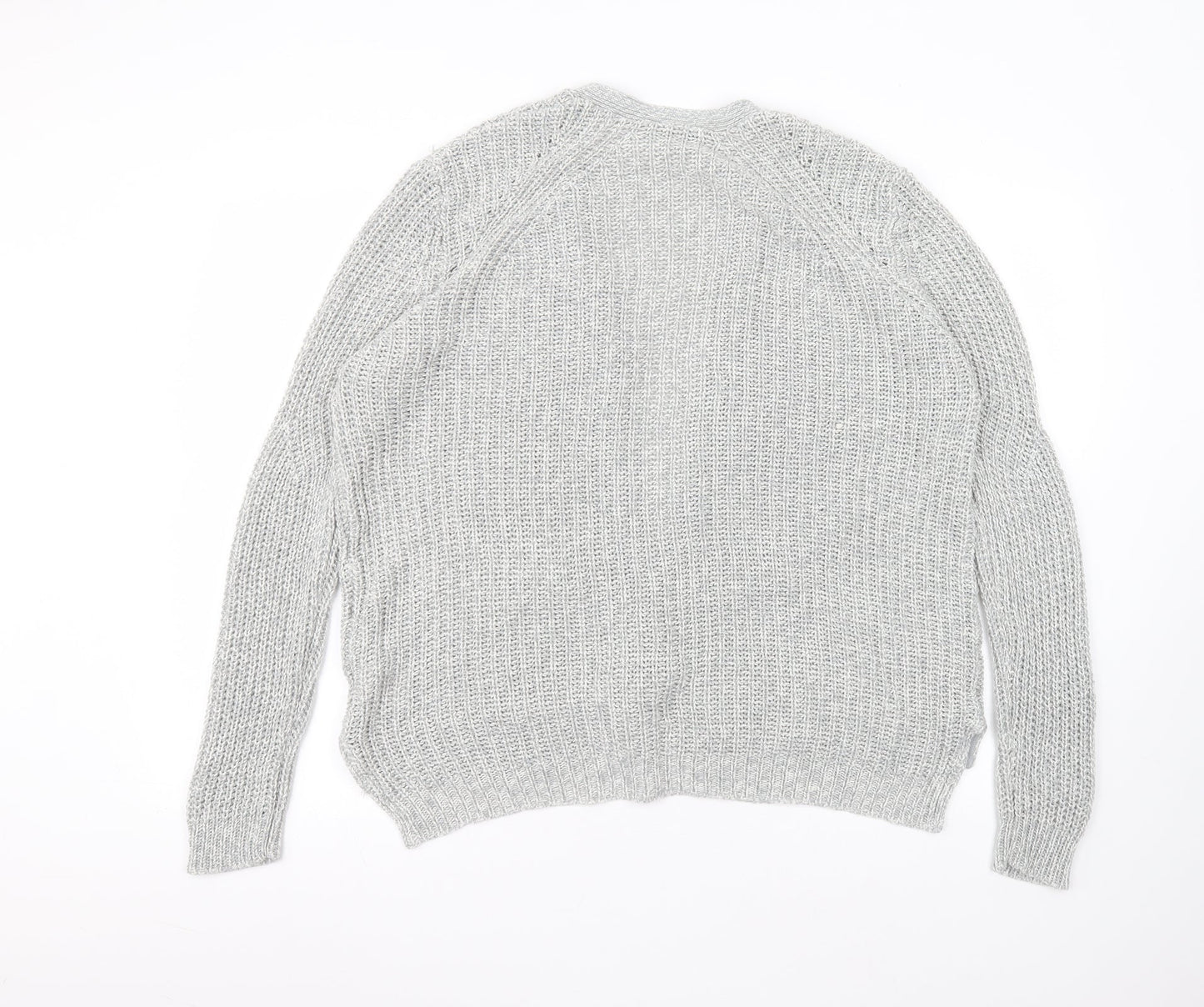 Womens UK Size M Peacocks Grey Cardigan Jumper