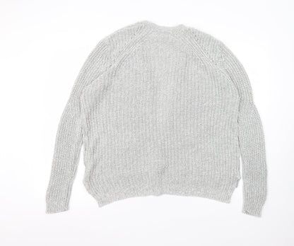 Womens UK Size M Peacocks Grey Cardigan Jumper