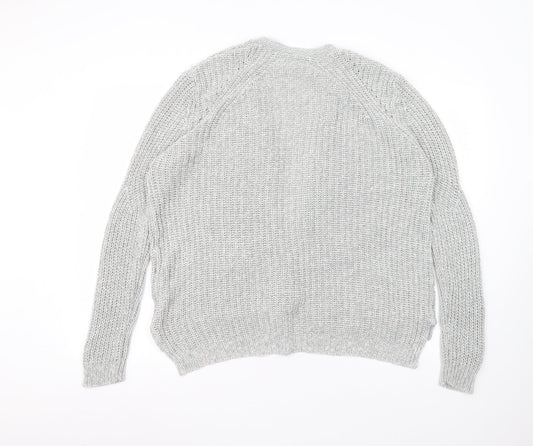 Womens UK Size M Peacocks Grey Cardigan Jumper