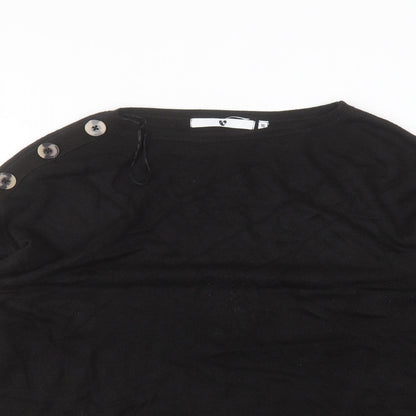 Womens UK Size 16 Very Black Basic T-Shirt
