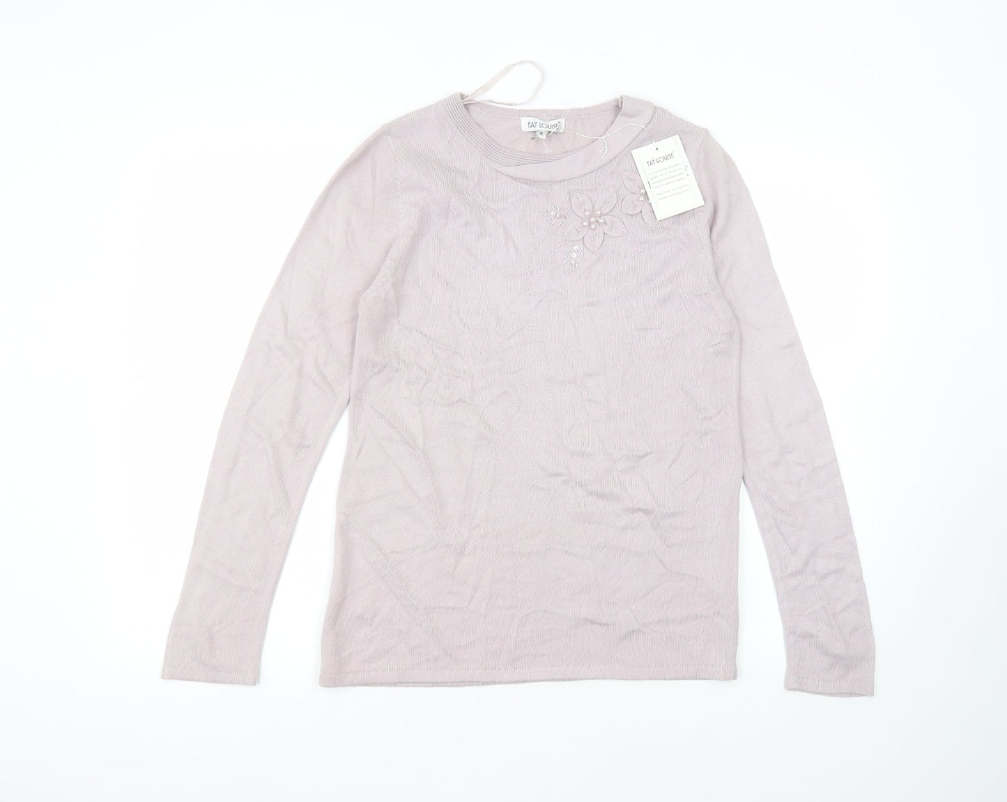 Womens UK Size S fay louise Pink Basic T-Shirt