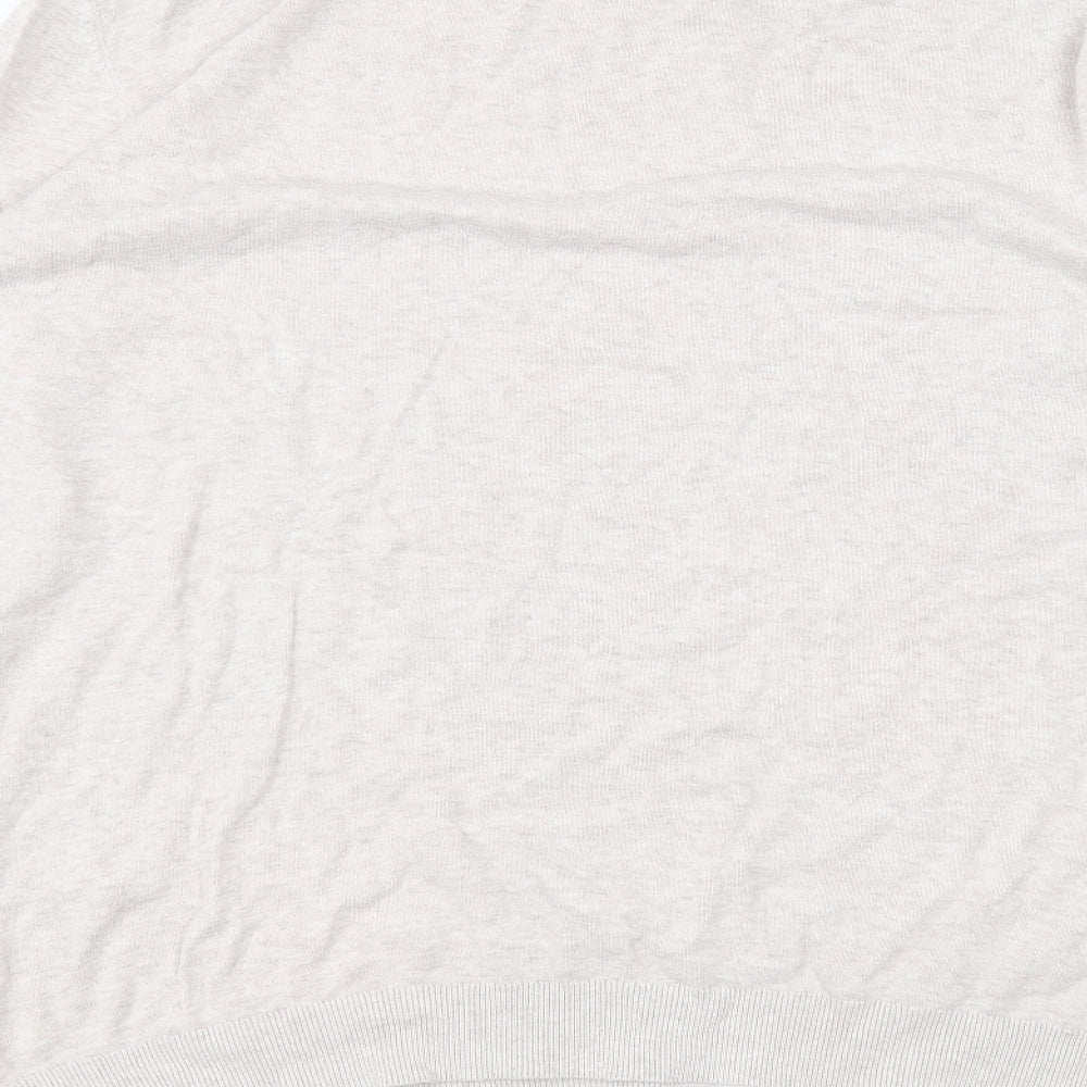 George Womens Beige  Cotton Basic T-Shirt Size 3XL Round Neck