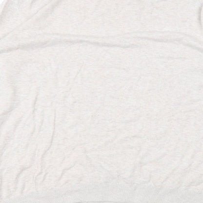 George Womens Beige  Cotton Basic T-Shirt Size 3XL Round Neck