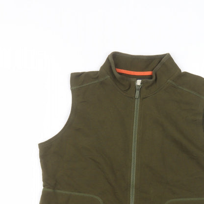 Womens UK Size 14 BHS Green Full Zip Jumper