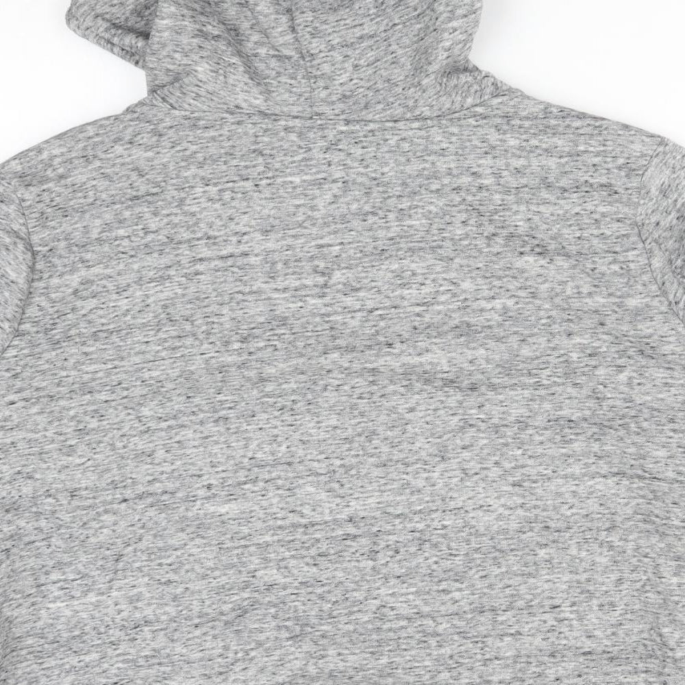 Papaya Womens Grey  Cotton Full Zip Hoodie Size L