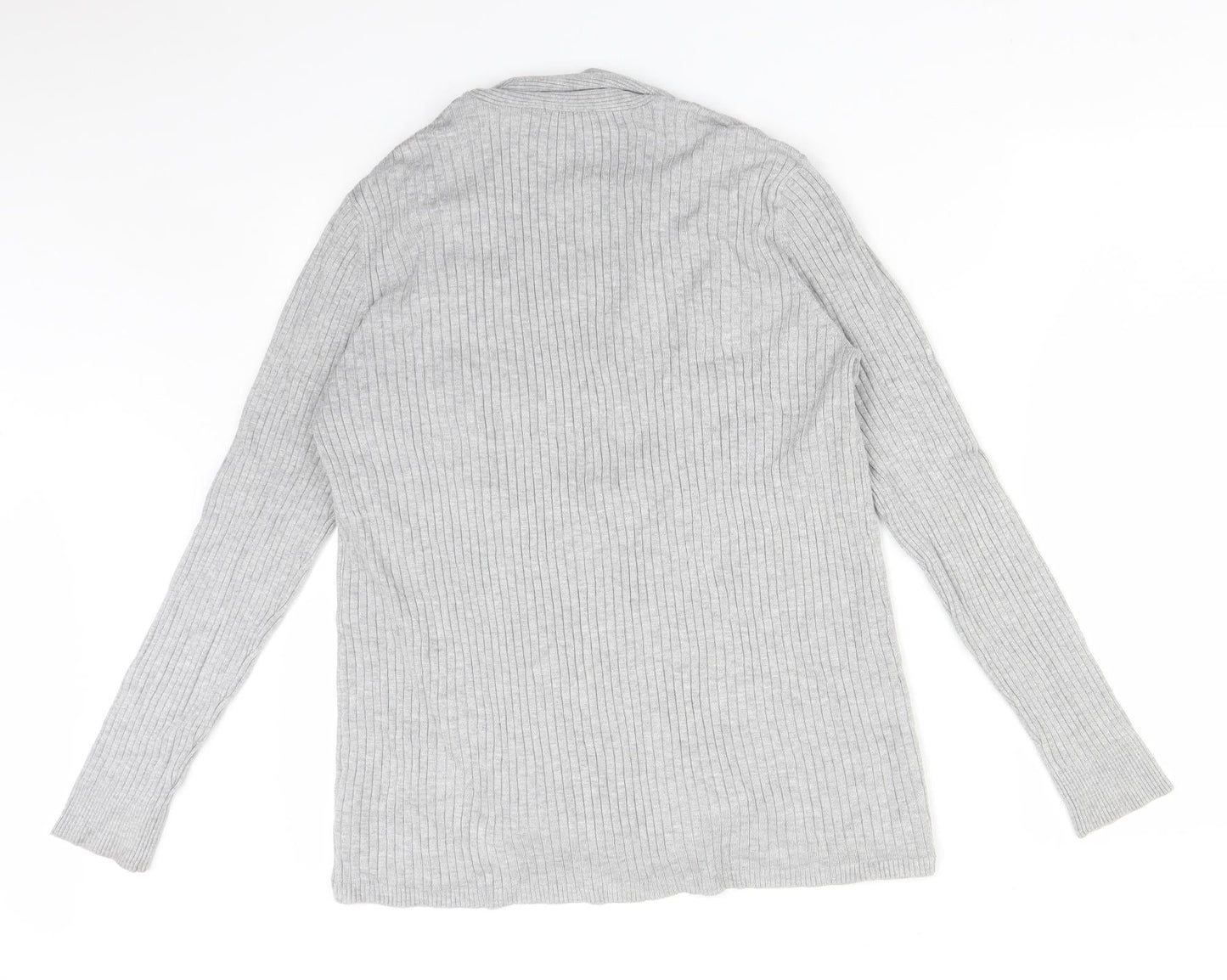 Womens UK Size 14 M&Co Grey Cardigan Jumper