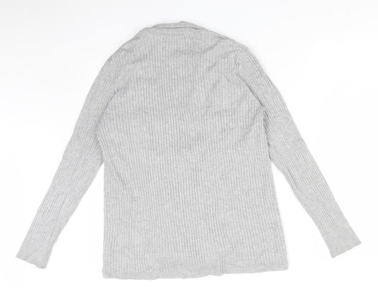 Womens UK Size 14 M&Co Grey Cardigan Jumper