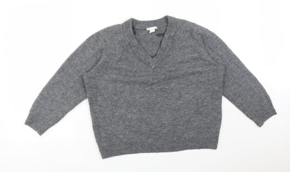 H&M Womens Grey  Acrylic Pullover Sweatshirt Size M
