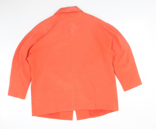 Atmosphere Womens Orange  Polyester Jacket Suit Jacket Size 18