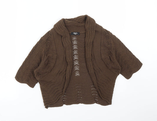 Womens UK Size S M&Co Brown Pullover Jumper
