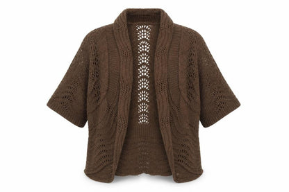 Womens UK Size S M&Co Brown Pullover Jumper