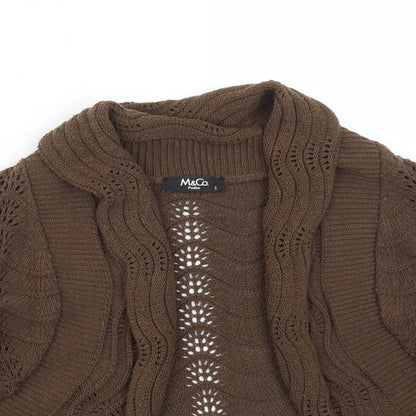 Womens UK Size S M&Co Brown Pullover Jumper