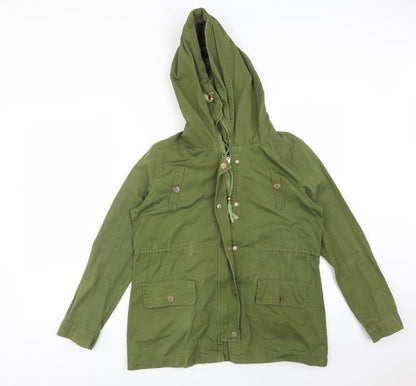 LUMINEUX Womens Green   Overcoat Coat Size M