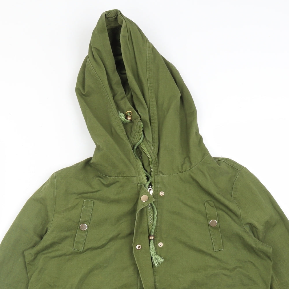 LUMINEUX Womens Green   Overcoat Coat Size M