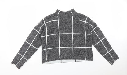 Atmosphere Womens Multicoloured Check Polyester Pullover Sweatshirt Size M