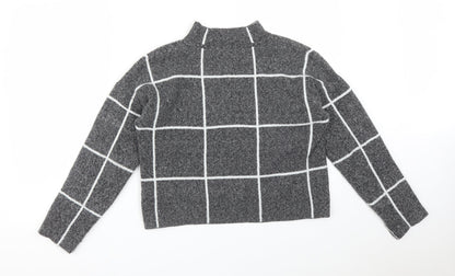 Atmosphere Womens Multicoloured Check Polyester Pullover Sweatshirt Size M