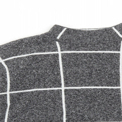 Atmosphere Womens Multicoloured Check Polyester Pullover Sweatshirt Size M