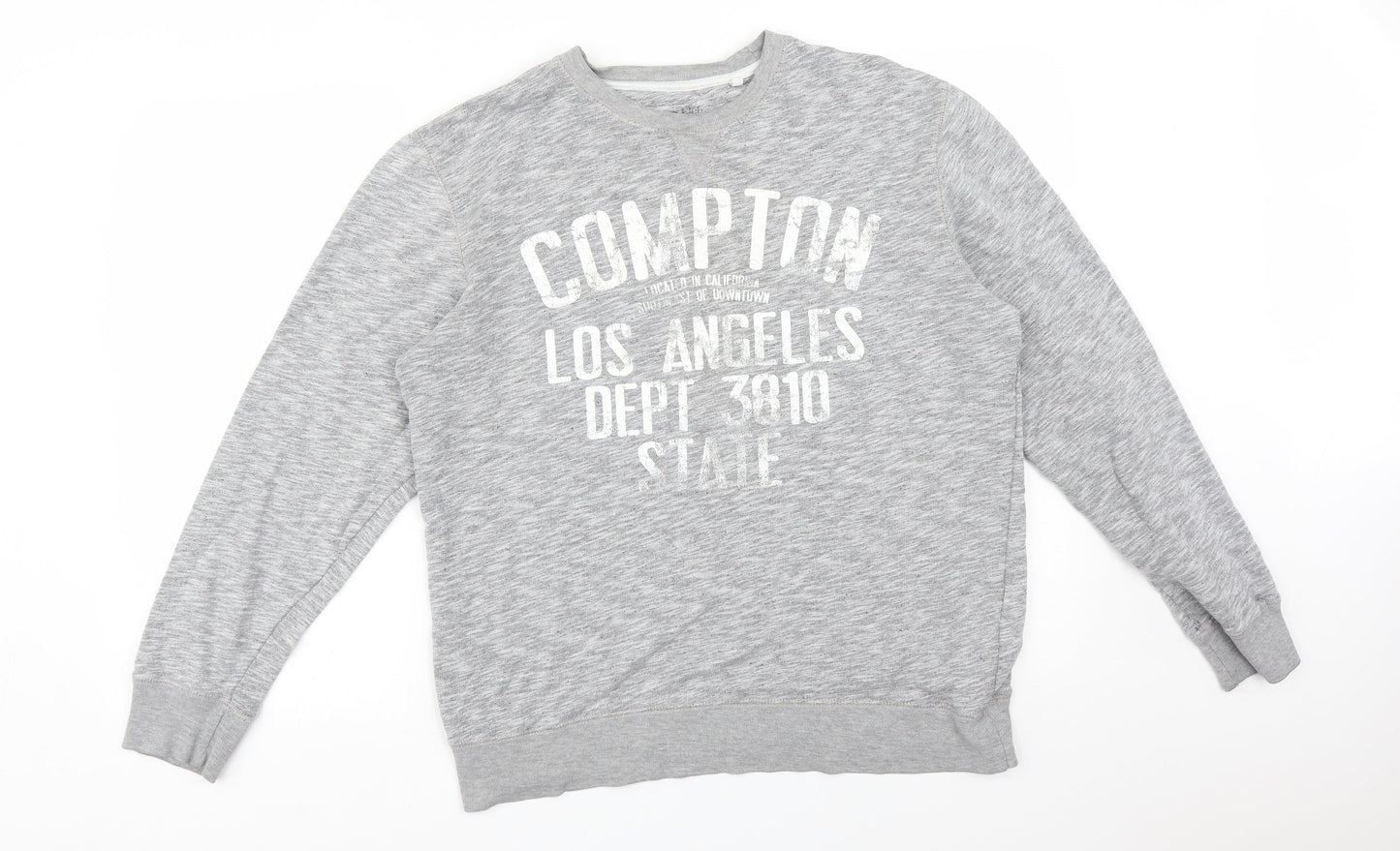 Officers Club Womens Grey   Pullover Sweatshirt Size L   - COMPTON LOS ANGELES DEPT 3810 STATE
