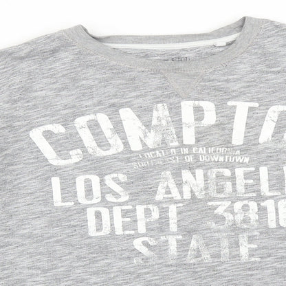 Officers Club Womens Grey   Pullover Sweatshirt Size L   - COMPTON LOS ANGELES DEPT 3810 STATE