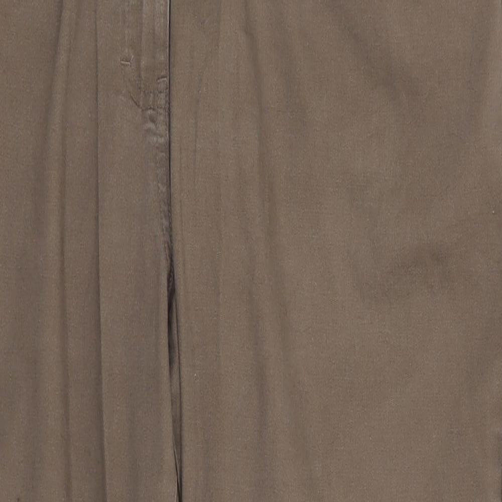 Womens UK Size 18 Preworn Regular Fit  Brown Trousers