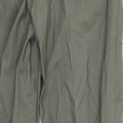 Womens UK Size 32 in Marks and Spencer Regular Fit  Green Trousers