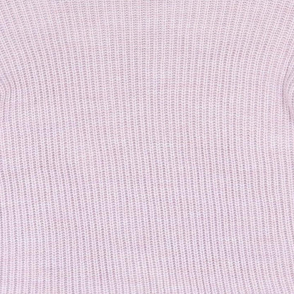 Primark Womens Pink V-Neck  Acrylic Pullover Jumper Size 10