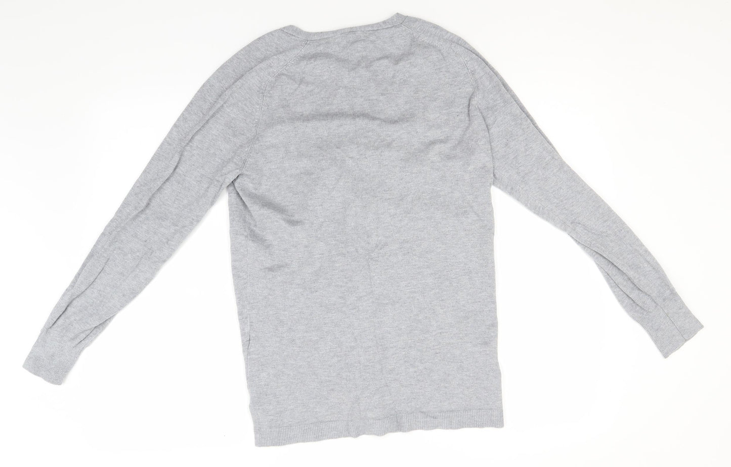 Womens UK Size 10 Papaya Grey Cardigan Jumper