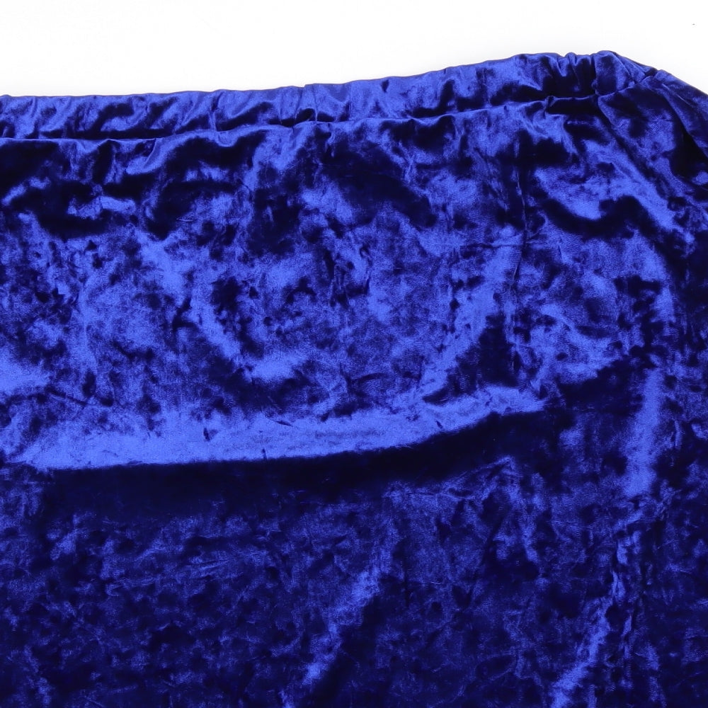 Quiz Womens Blue  Polyester Pencil Dress  Size 12  Scoop Neck